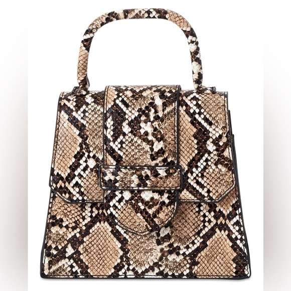 Scoop NYC Handbags - Scoop NYC Faux Leather Snake Mini Crossbody Bag
